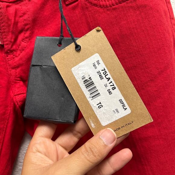 NWT Dsquared2 Red Jeans Low Rise Y2K Women’s Size‎ 44 (8 US) - Picture 5 of 11